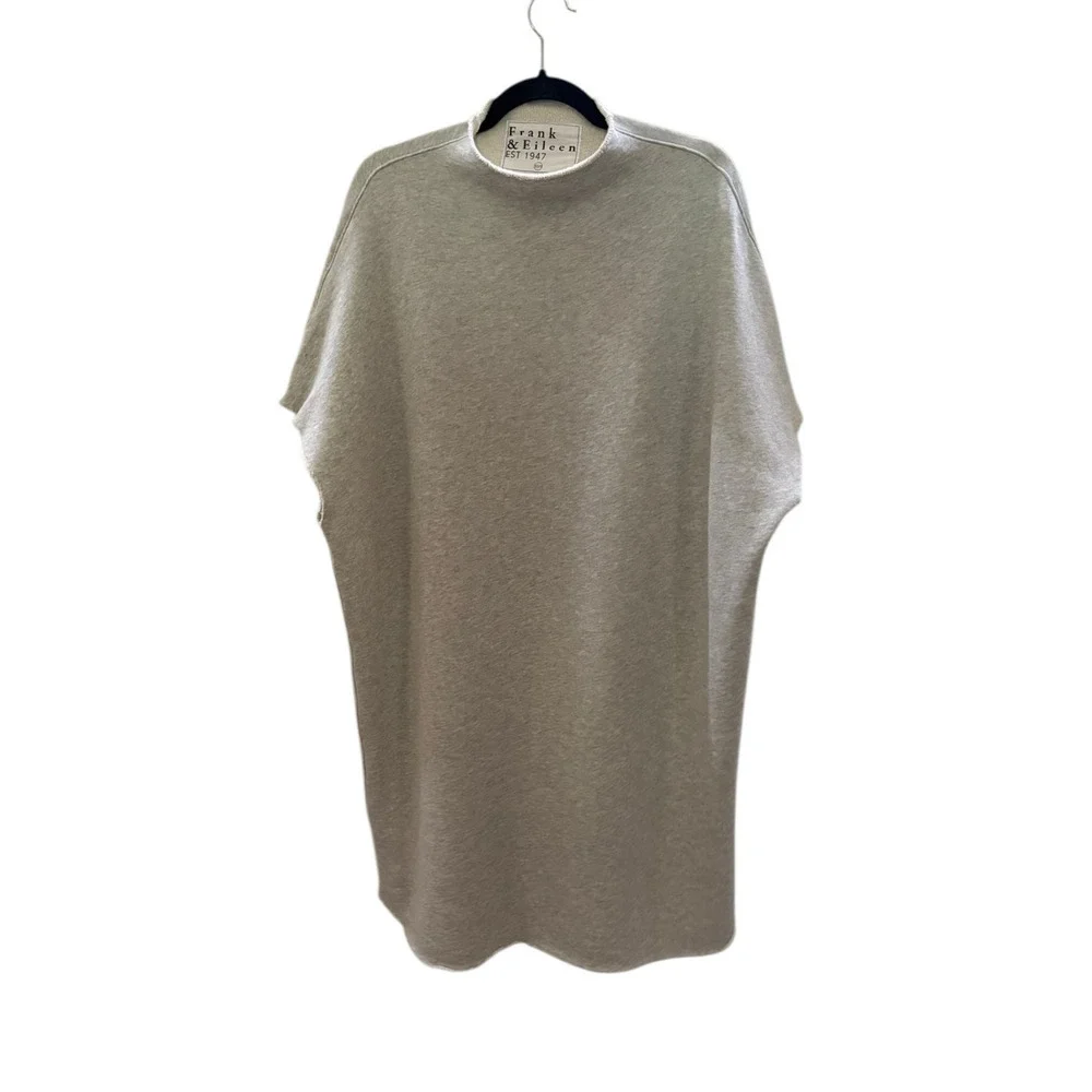 Frank &‎ Eileen Ella The Easiest Dress Triple Fleece Gray Melange Size XS Small